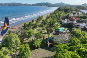 Cost of Living in Costa Rica aerial shot of beach community